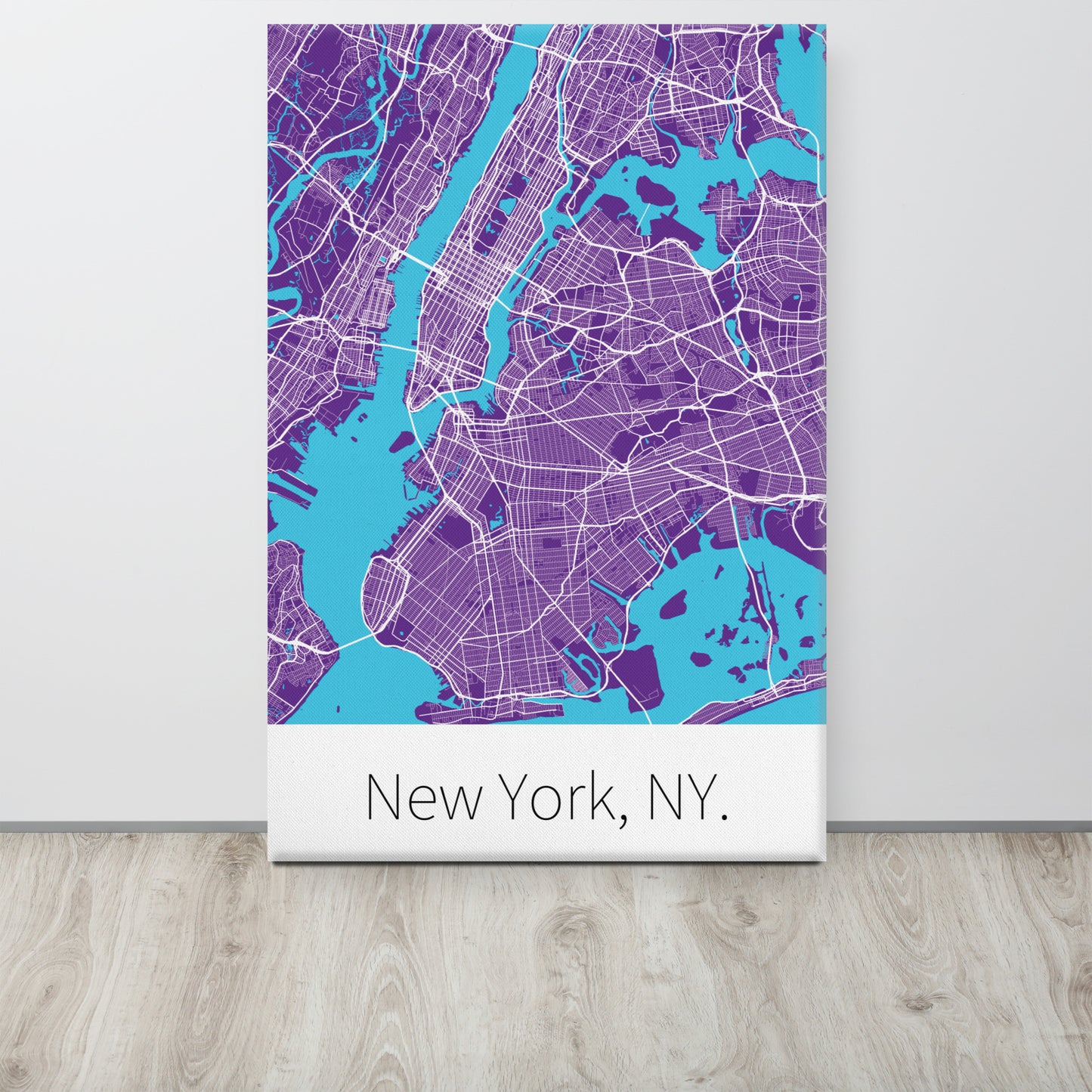 New York, NY. - Purple & White