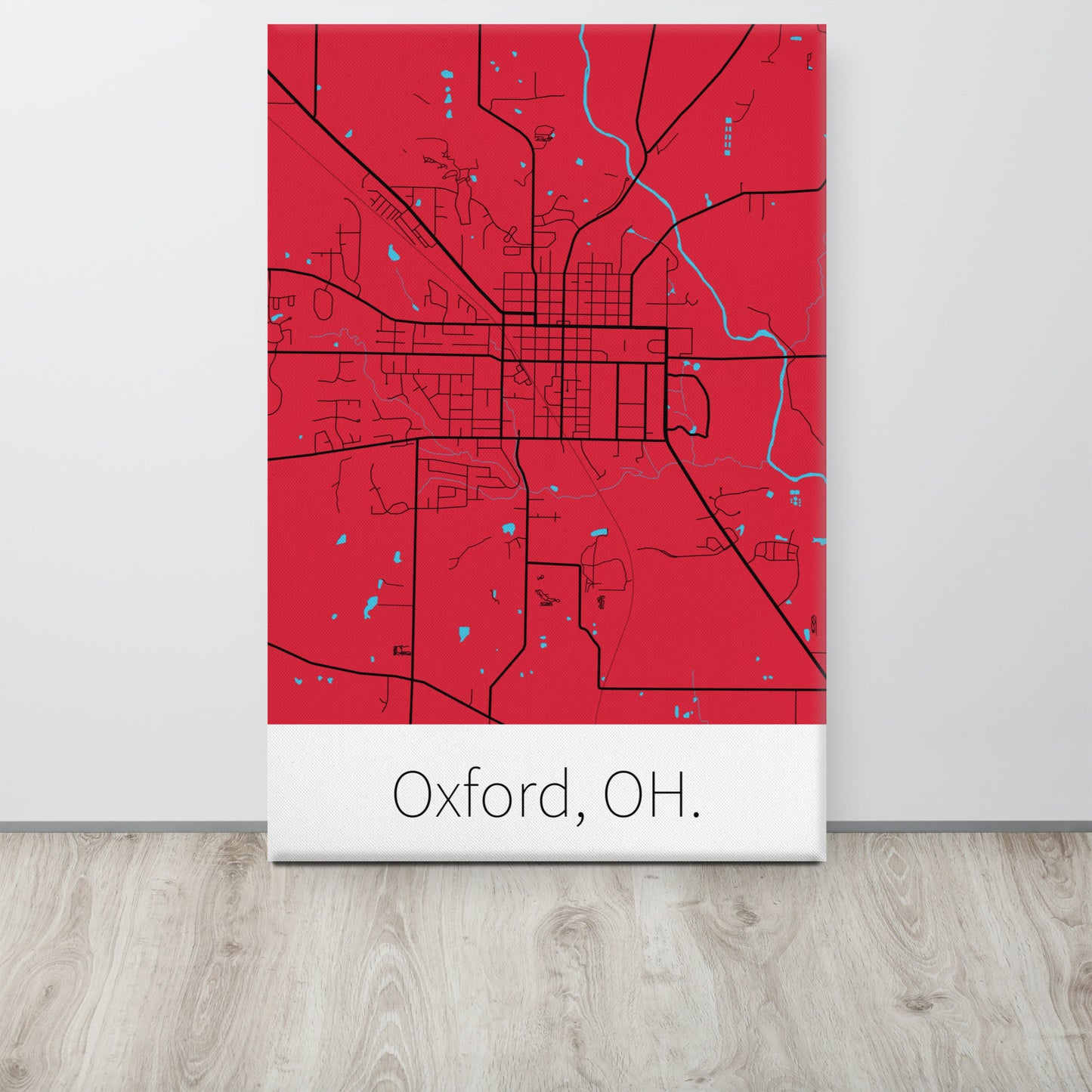 Oxford, OH. - Red & Black