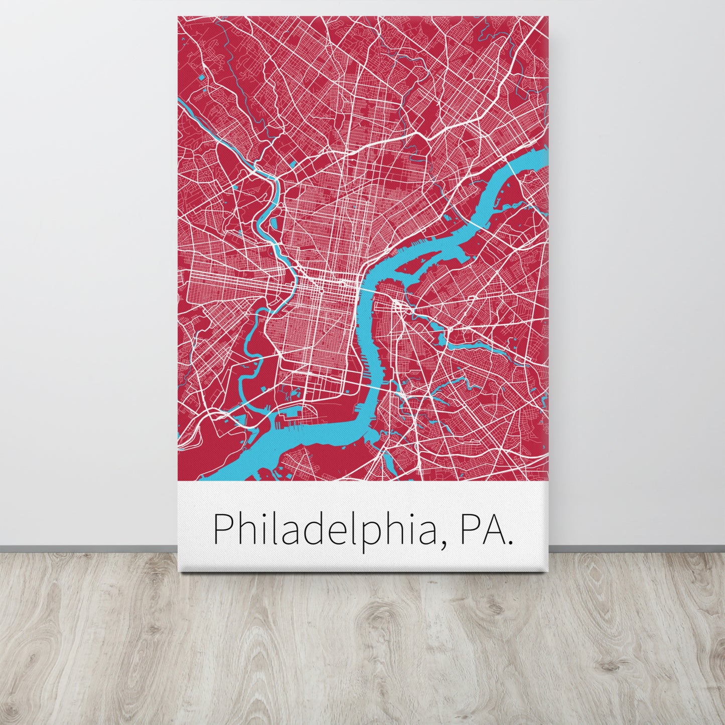 Philadelphia, PA. - Cherry Red & White