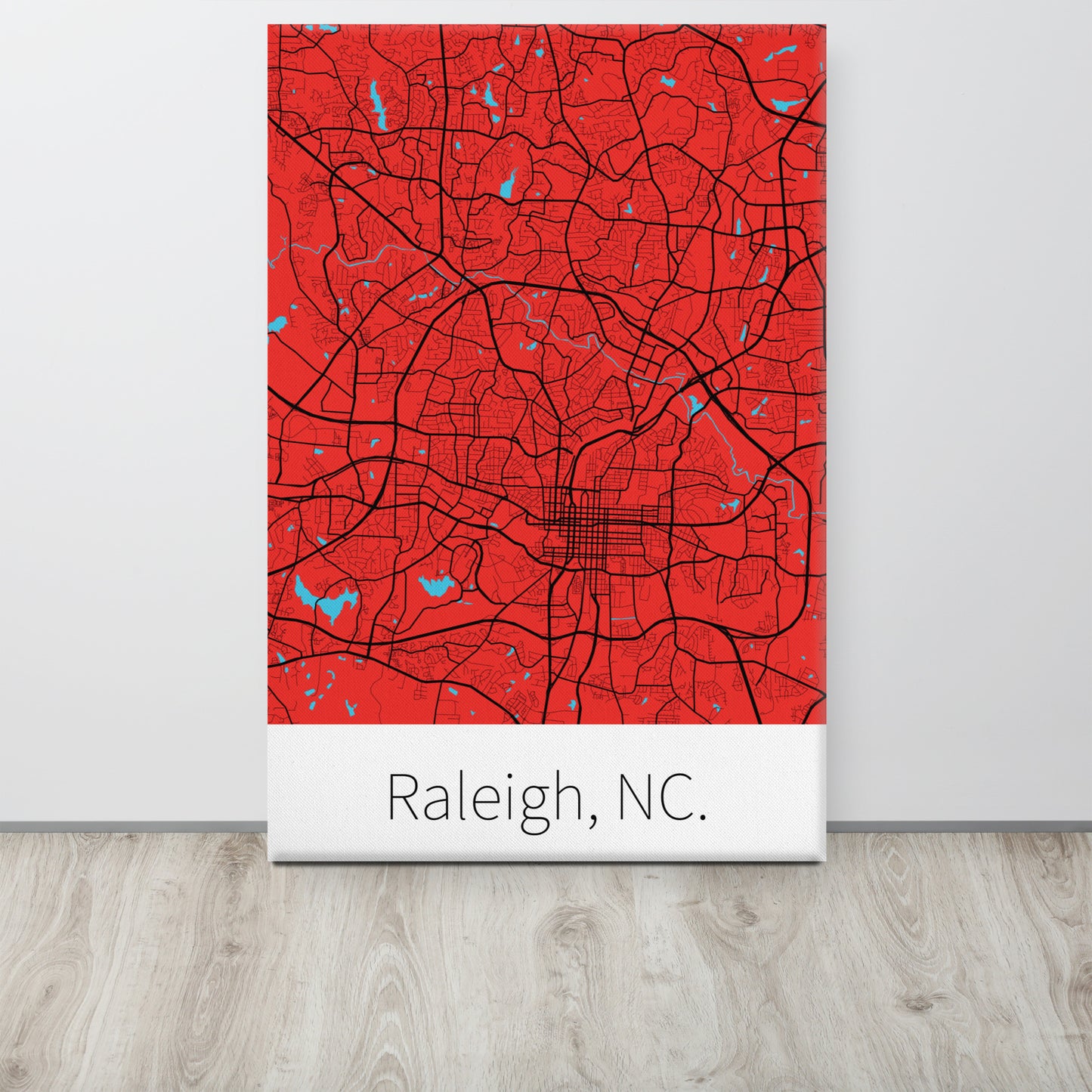 Raleigh, NC. - Red & Black