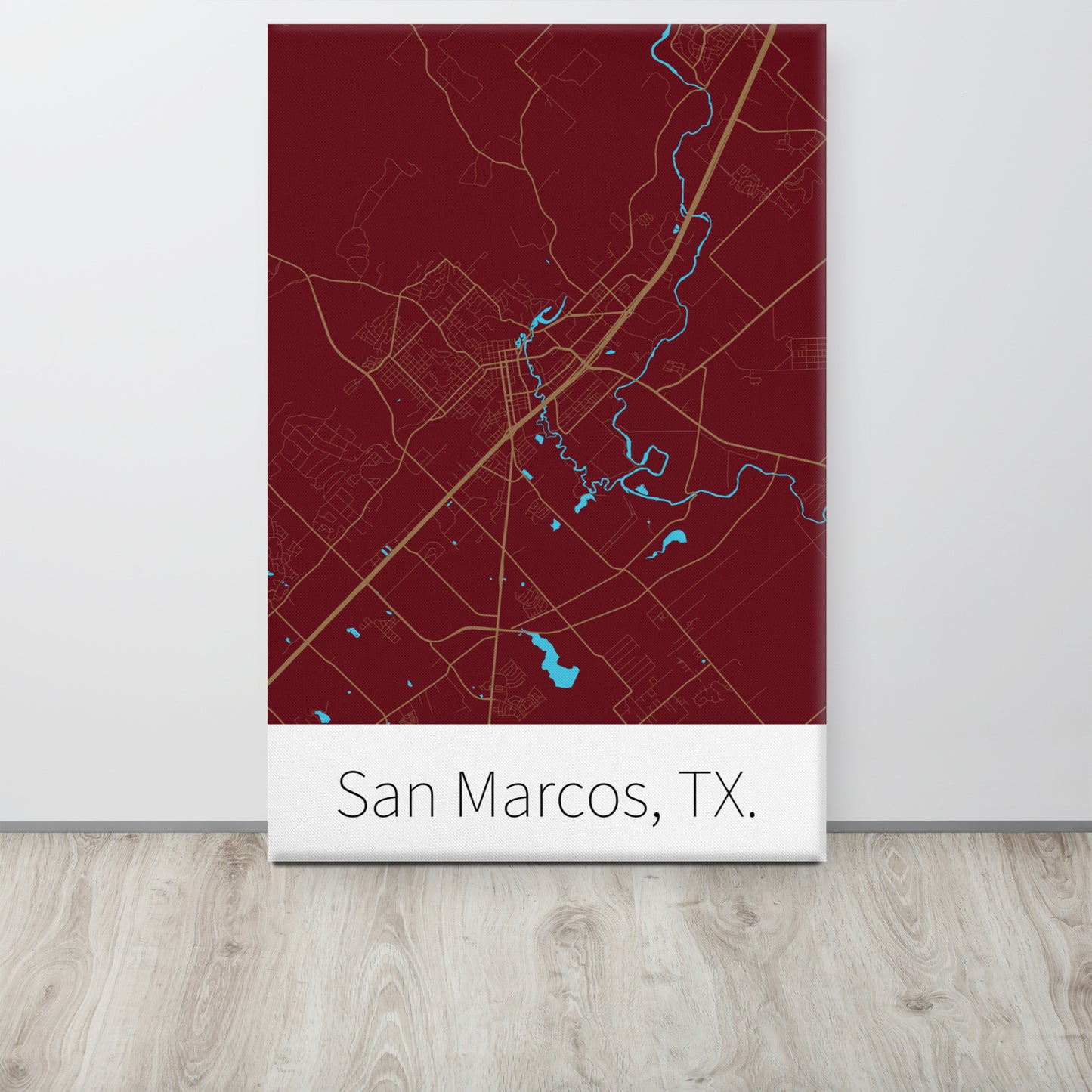 San Marcos, TX. - Maroon & Gold