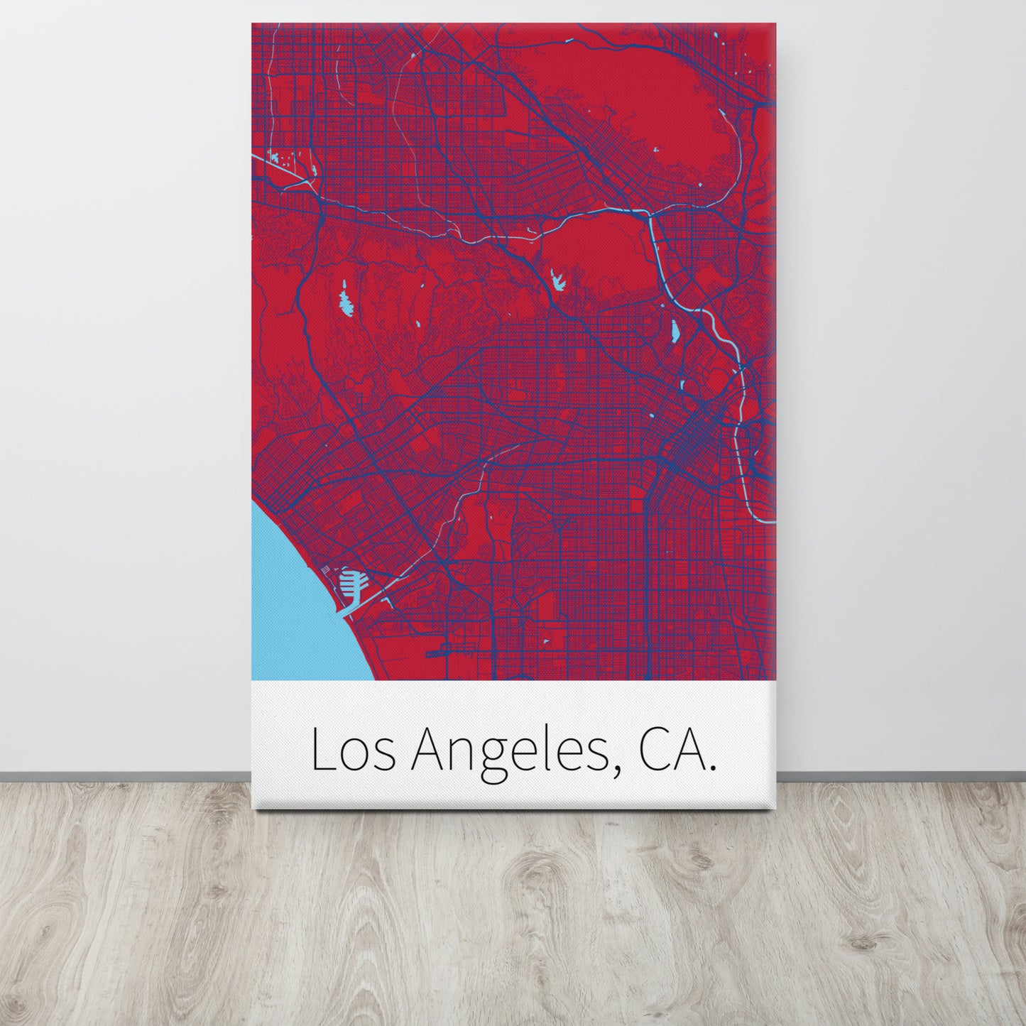 Los Angeles, CA. - Red & Blue