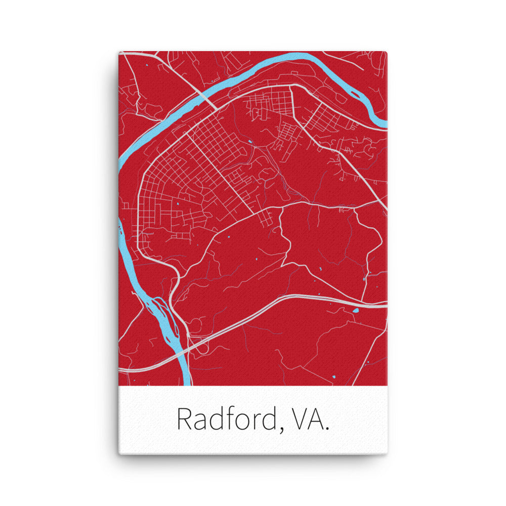 Radford, VA. - Red & Gray