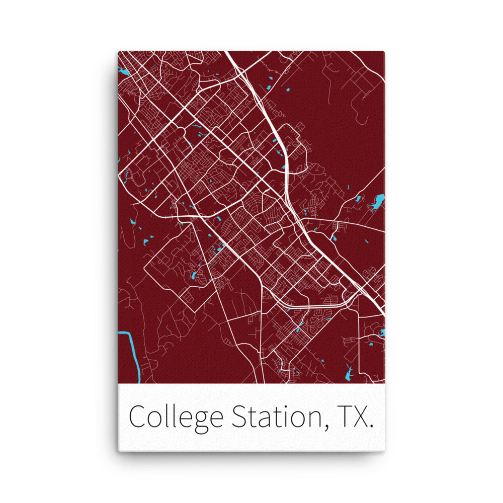 College Station, TX. - Maroon & White