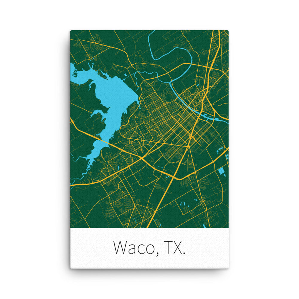 Waco, TX. - Green & Gold