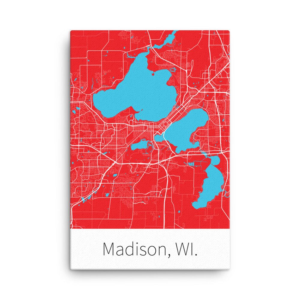 Madison, WI. - Red & White