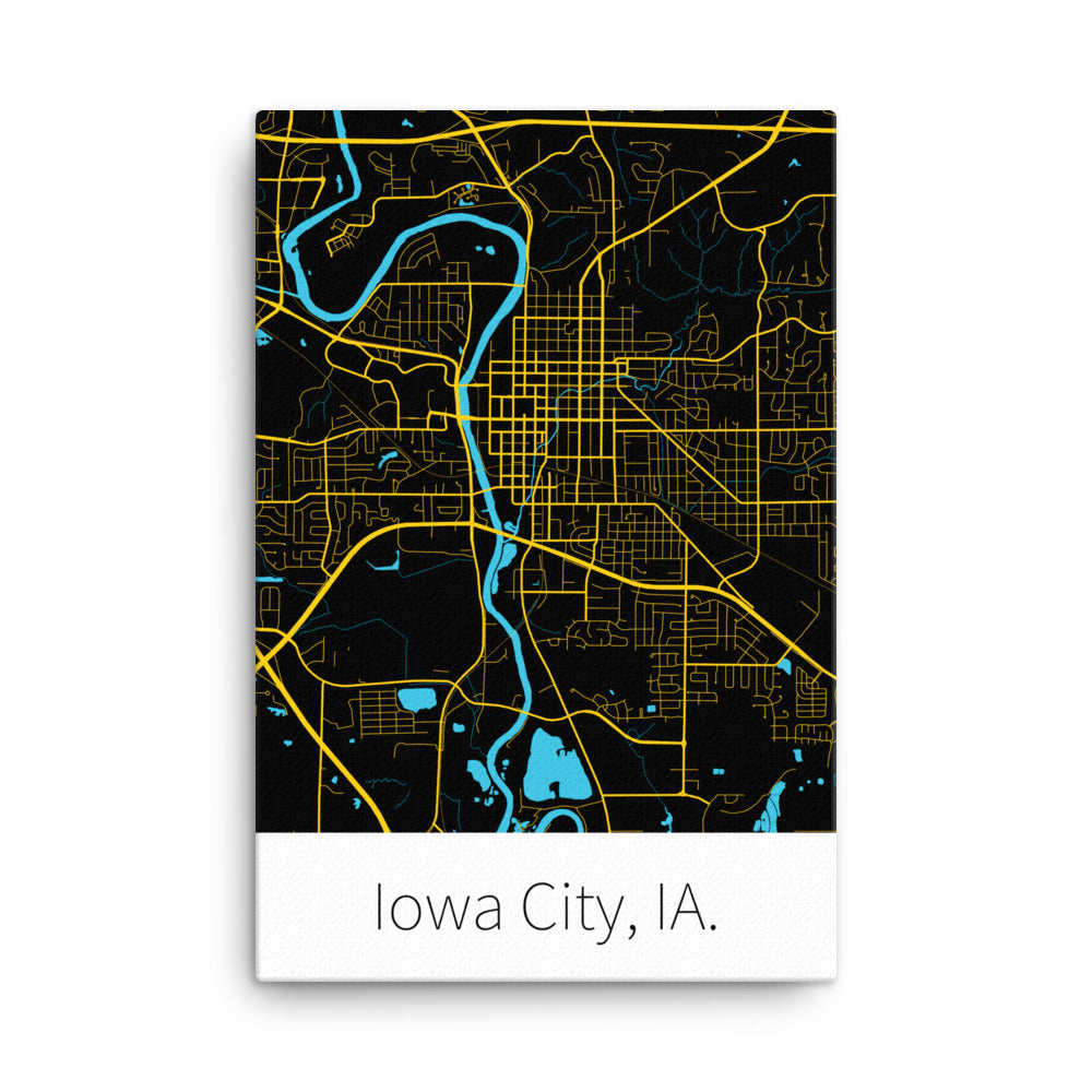 Iowa City, IA. - Black & Gold