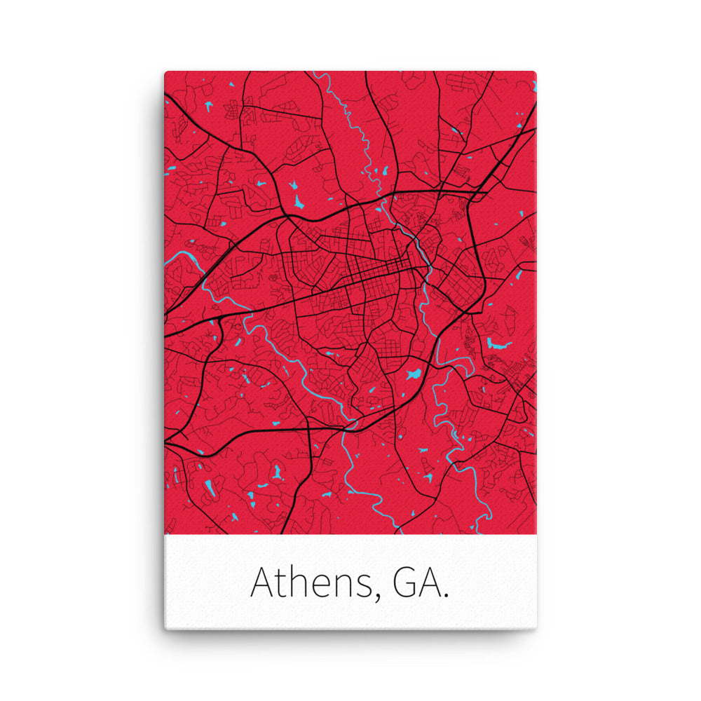 Athens, GA. - Red & Black