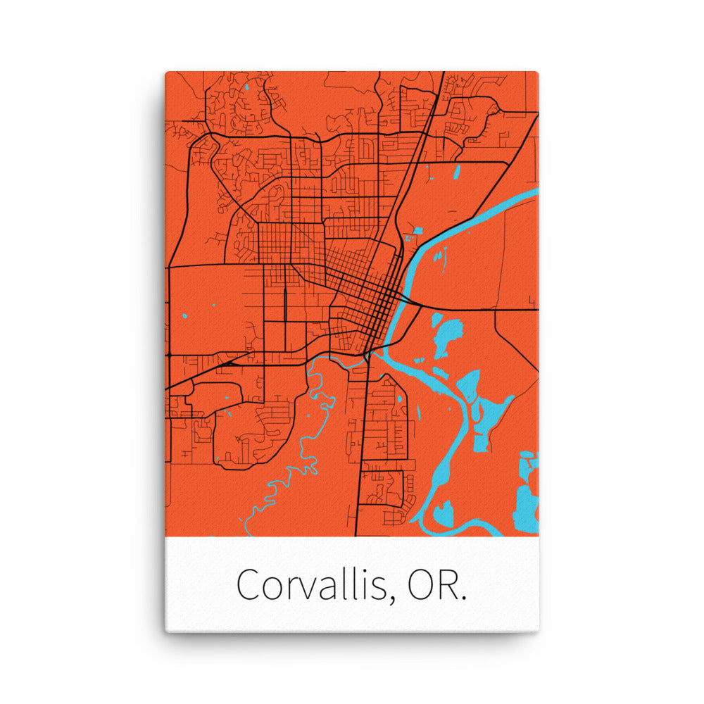 Corvallis, OR. - Orange & Black