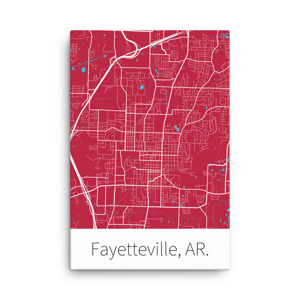 Fayetteville, AR. - Cardinal Red & White