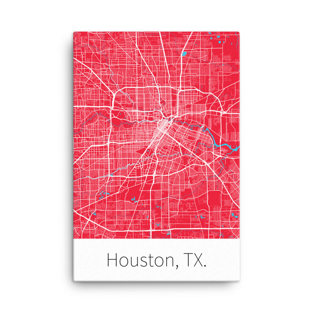 Houston, TX. - Red & White