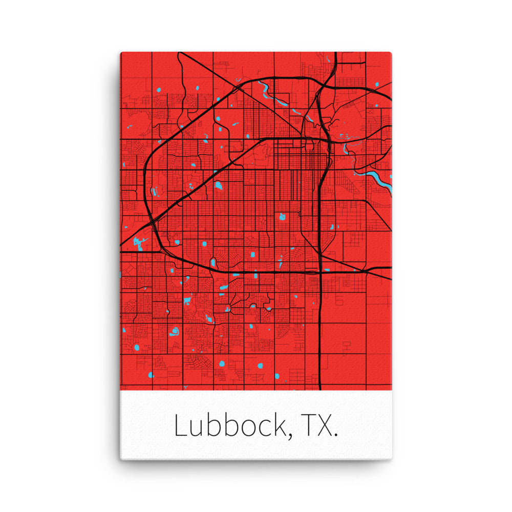 Lubbock, TX. - Red & Black