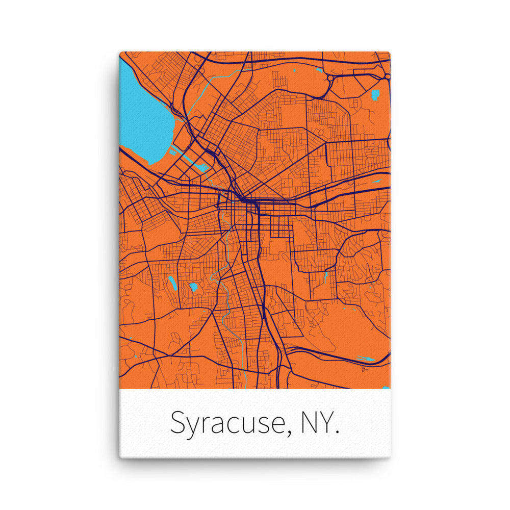 Syracuse, NY. - Syracuse Orange & Primary Blue