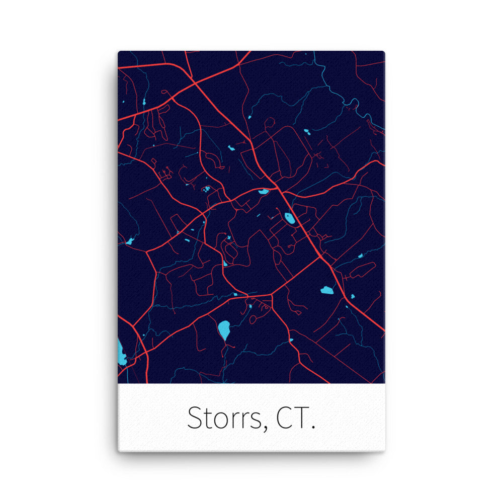 Storrs, CT. - Navy Blue & Red