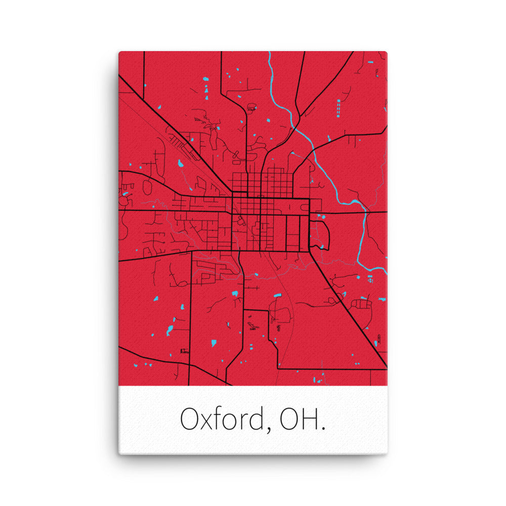 Oxford, OH. - Red & Black