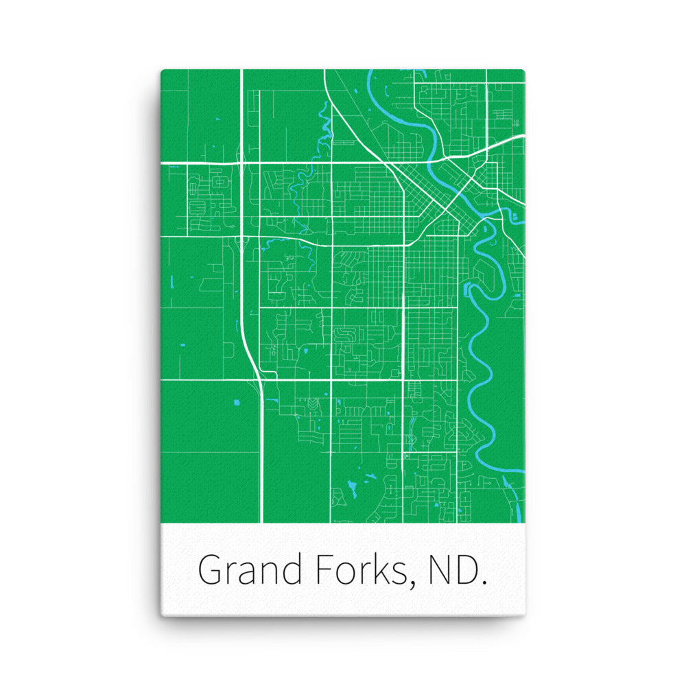 Grand Forks, ND. - UND Green & White