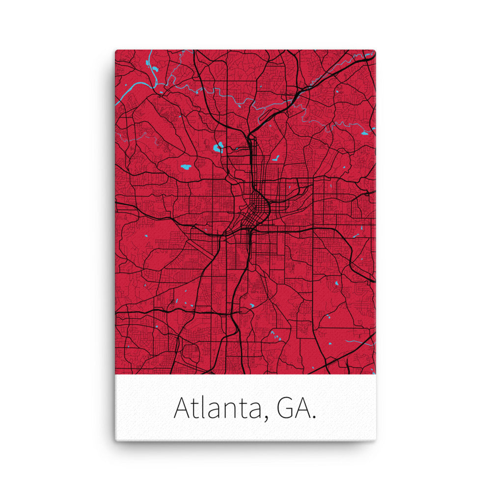 Atlanta, GA. - Red & Black