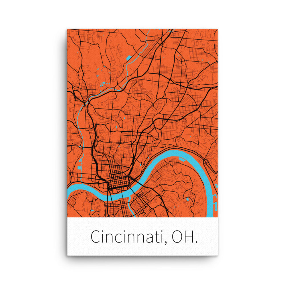 Cincinnati, OH. - Orange & Black