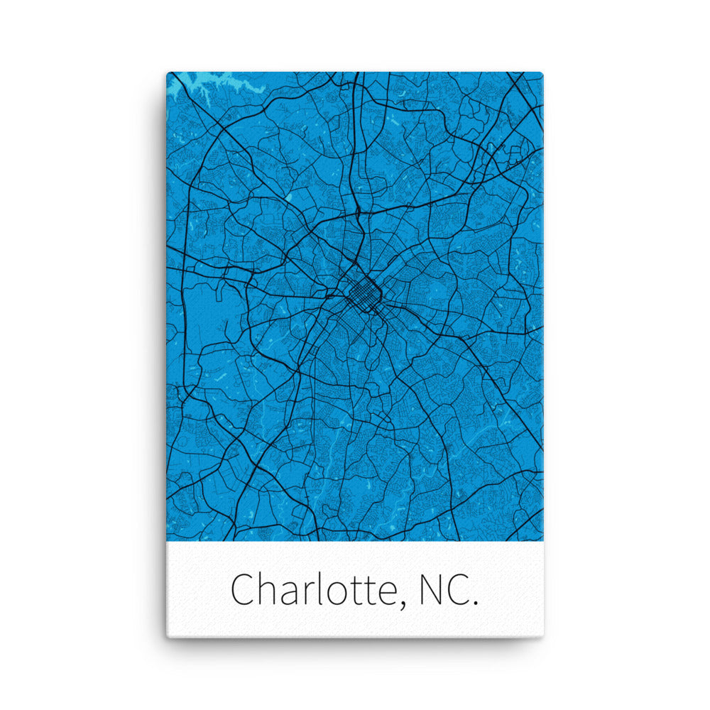 Charlotte, NC. - Carolina Blue & Black