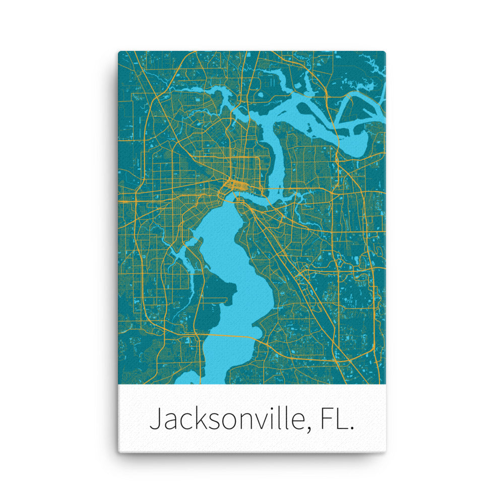 Jacksonville, FL. - Teal & Gold