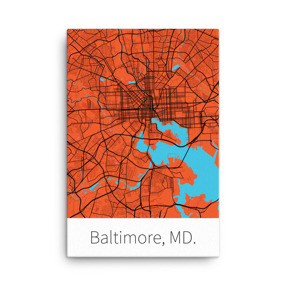 Baltimore, MD. - Orange & Black