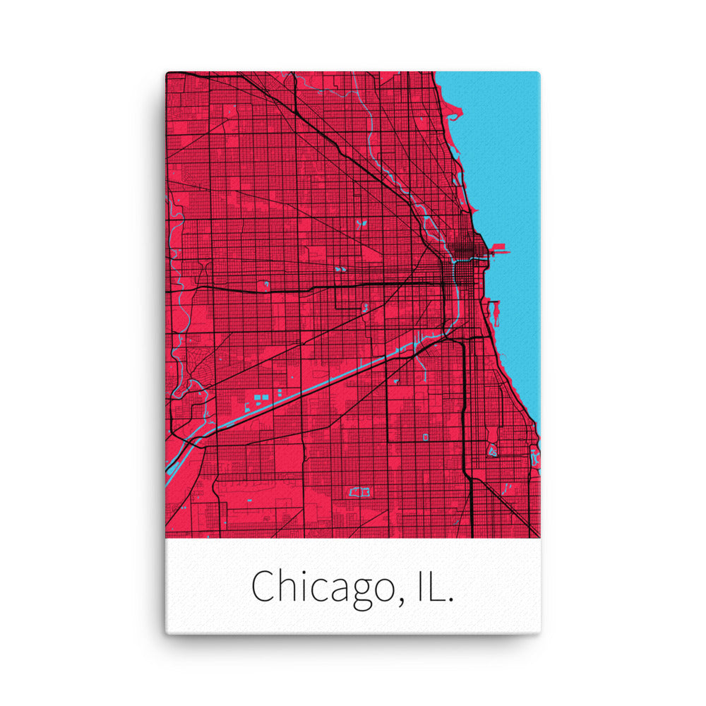 Chicago, IL. - Red & Black