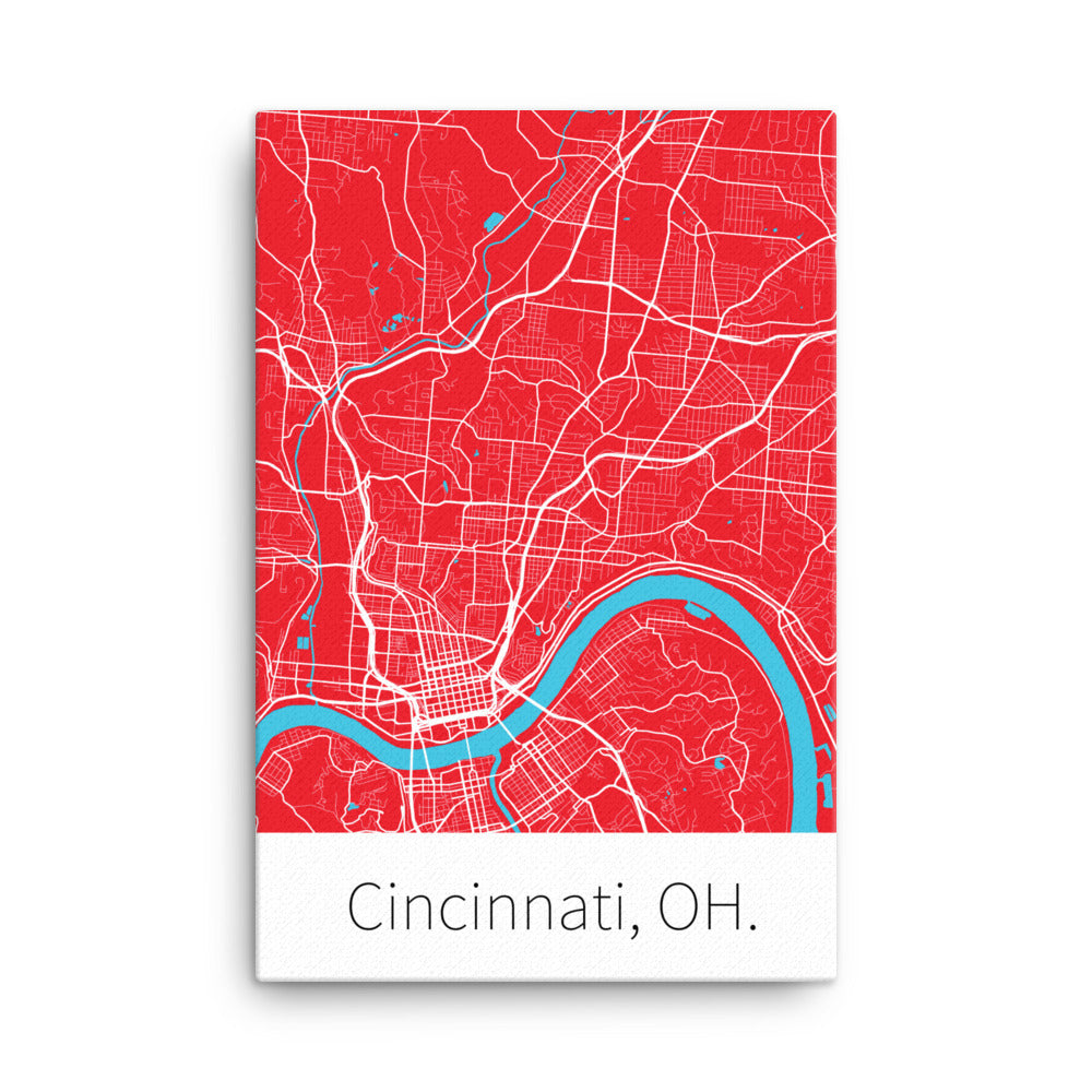 Cincinnati, OH. - Red & White