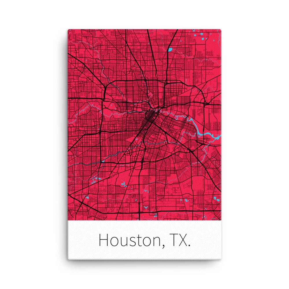 Houston, TX. - Red & Black