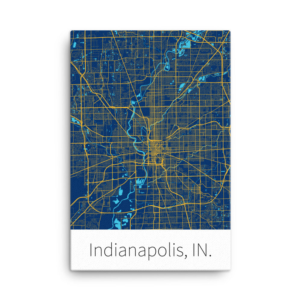 Indianapolis, IN. - Blue & Yellow