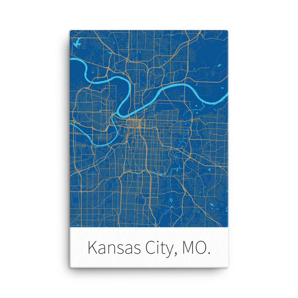 Kansas City, MO. - Royal Blue & Gold