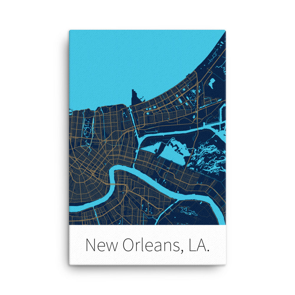 New Orleans, LA. - Navy & Gold