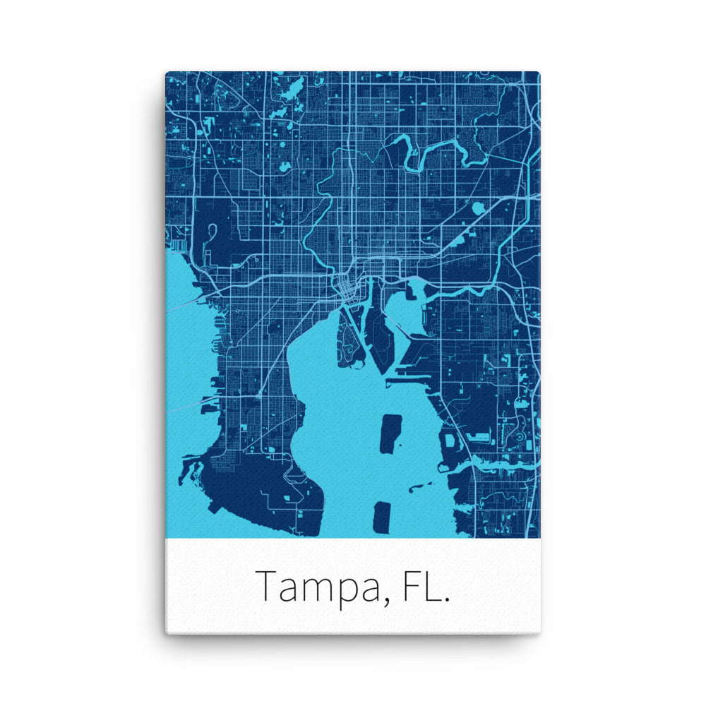 Tampa, FL. - Navy Blue & Columbia Blue