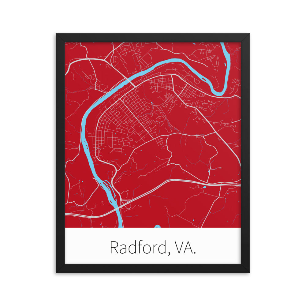 Radford, VA. - Red & Gray