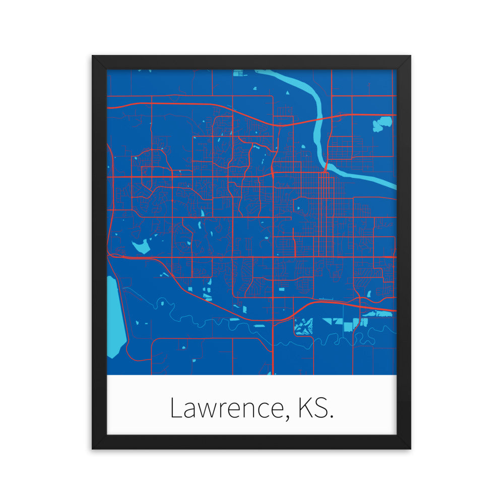 Lawrence, KS. - KU Blue & Crimson