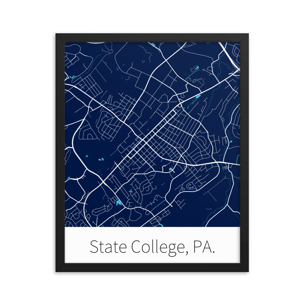 State College, PA. - Blue & White