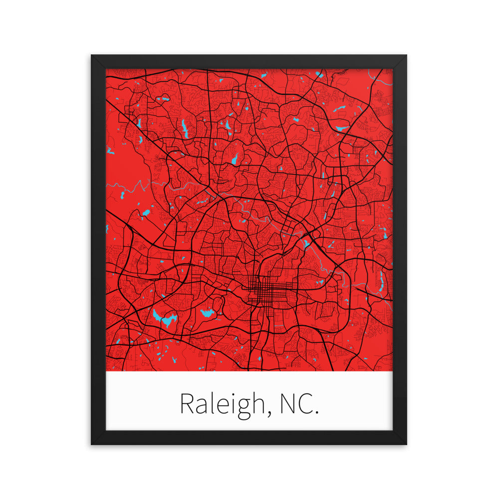 Raleigh, NC. - Red & Black