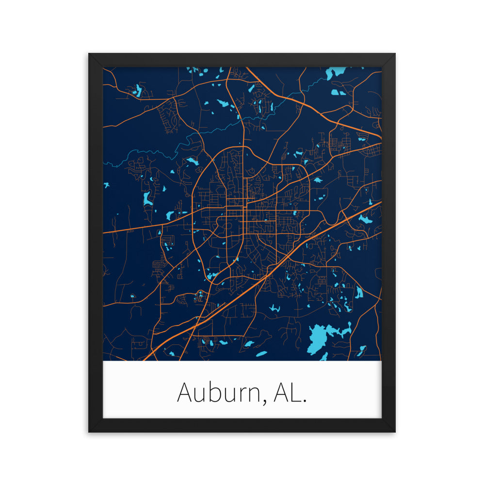 Auburn, AL. - Blue & Orange