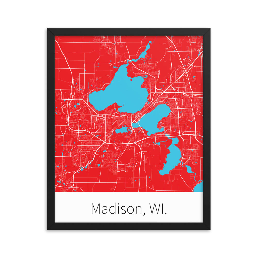 Madison, WI. - Red & White