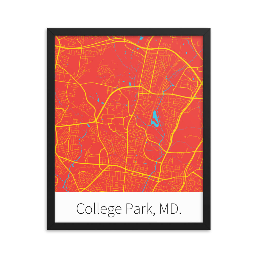 College Park, MD. - Red & Gold