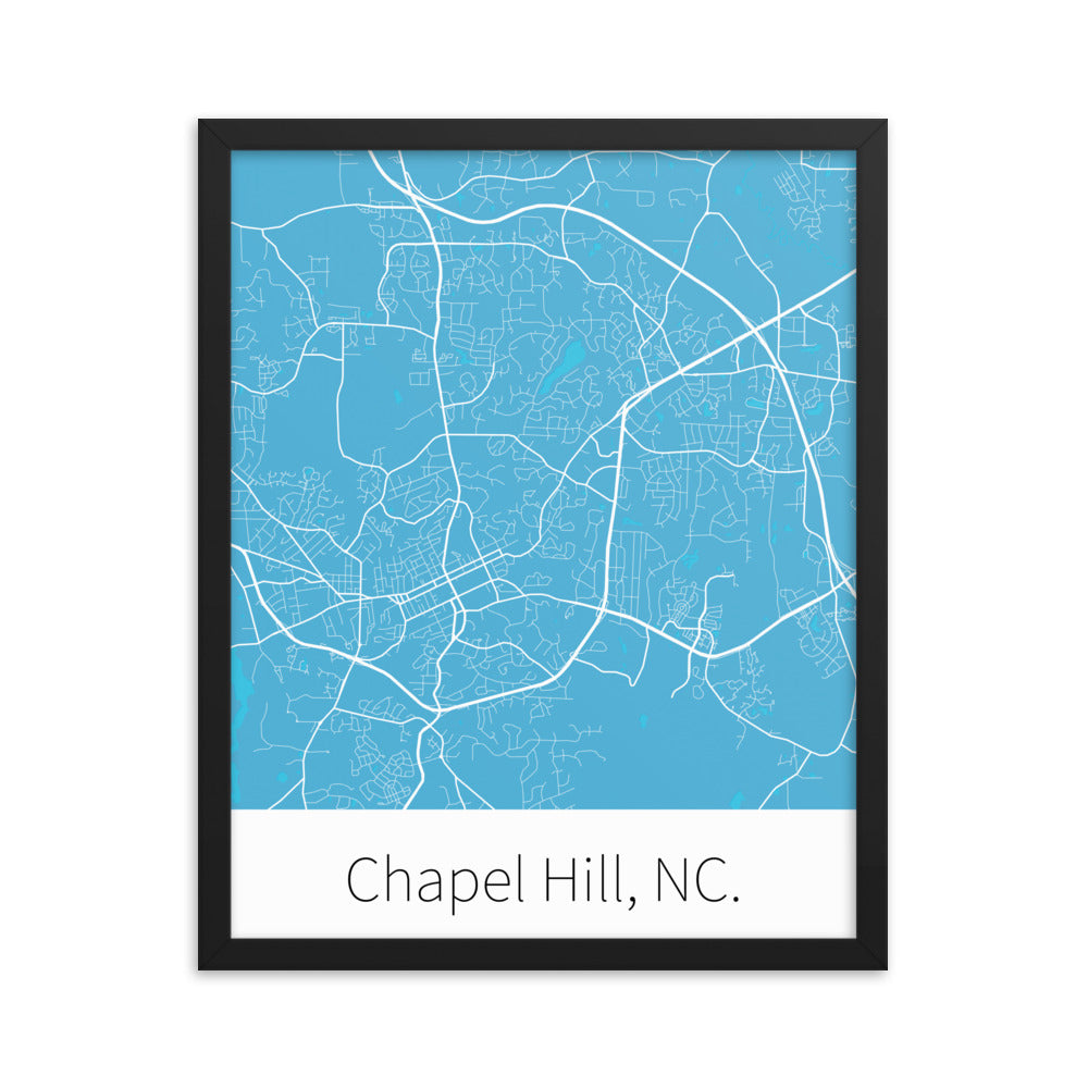 Chapel Hill, NC. - Carolina Blue & White