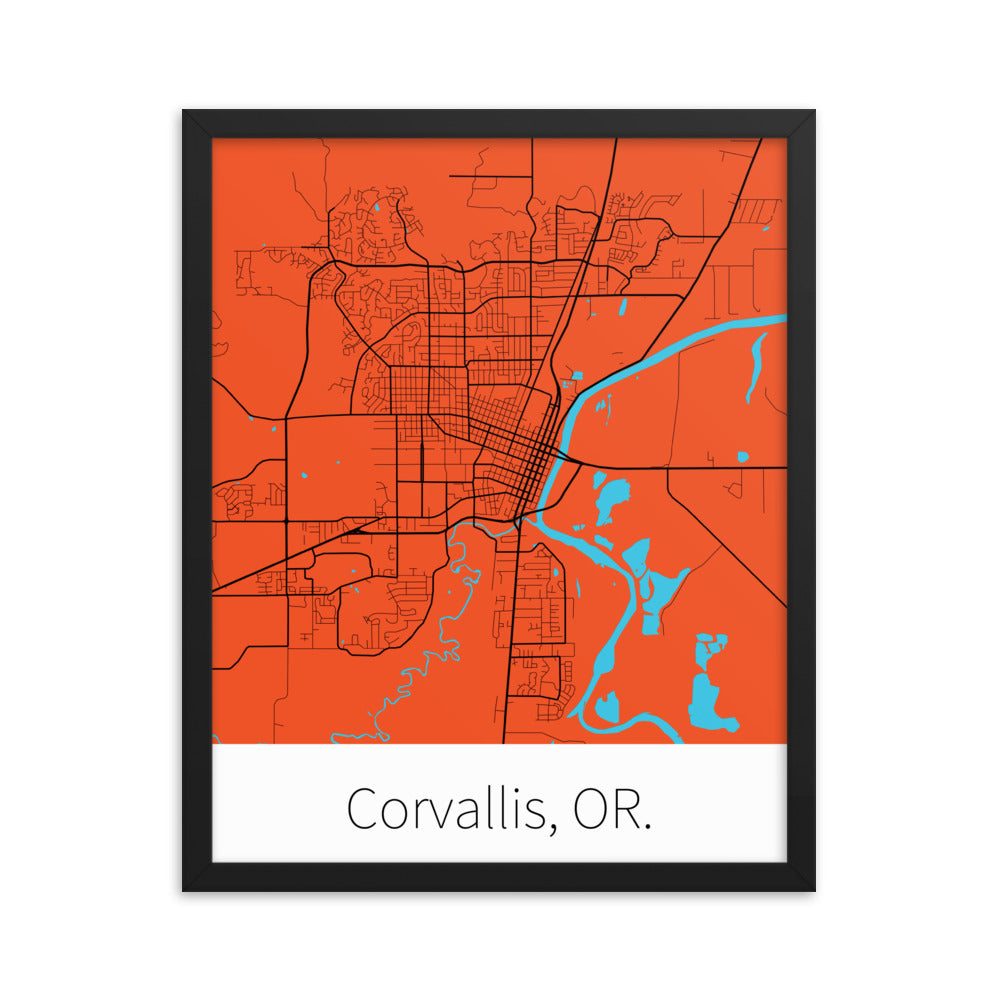 Corvallis, OR. - Orange & Black