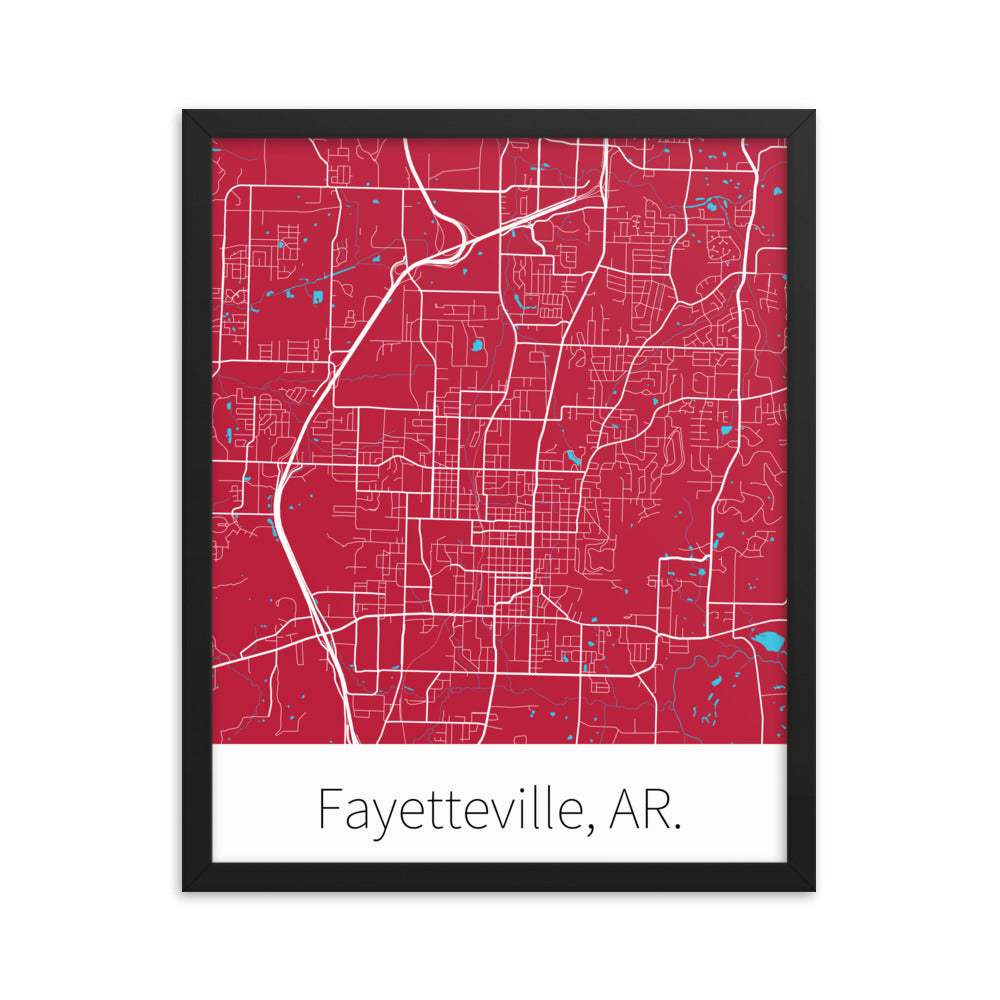 Fayetteville, AR. - Cardinal Red & White