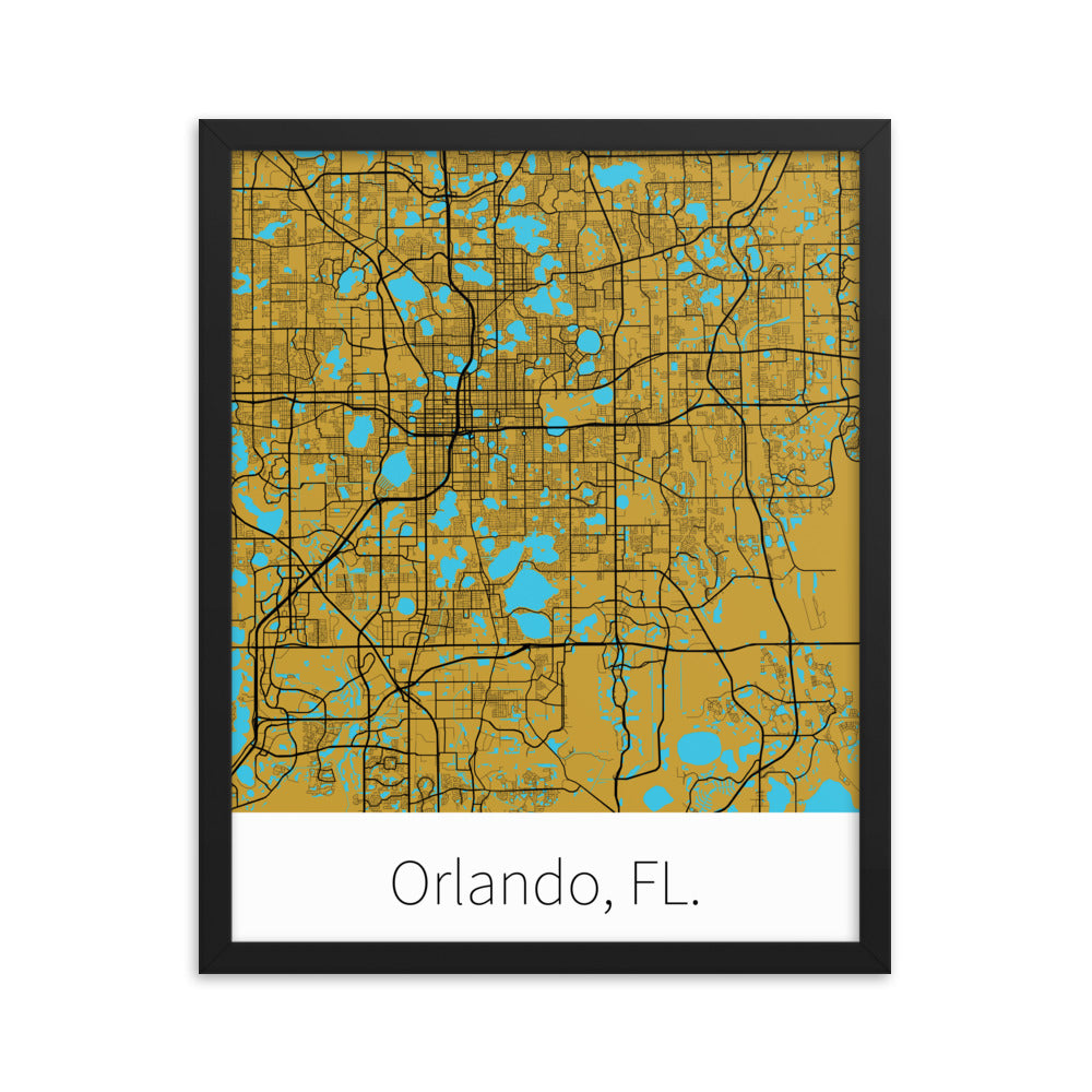 Orlando, FL. - Metallic Gold & Black