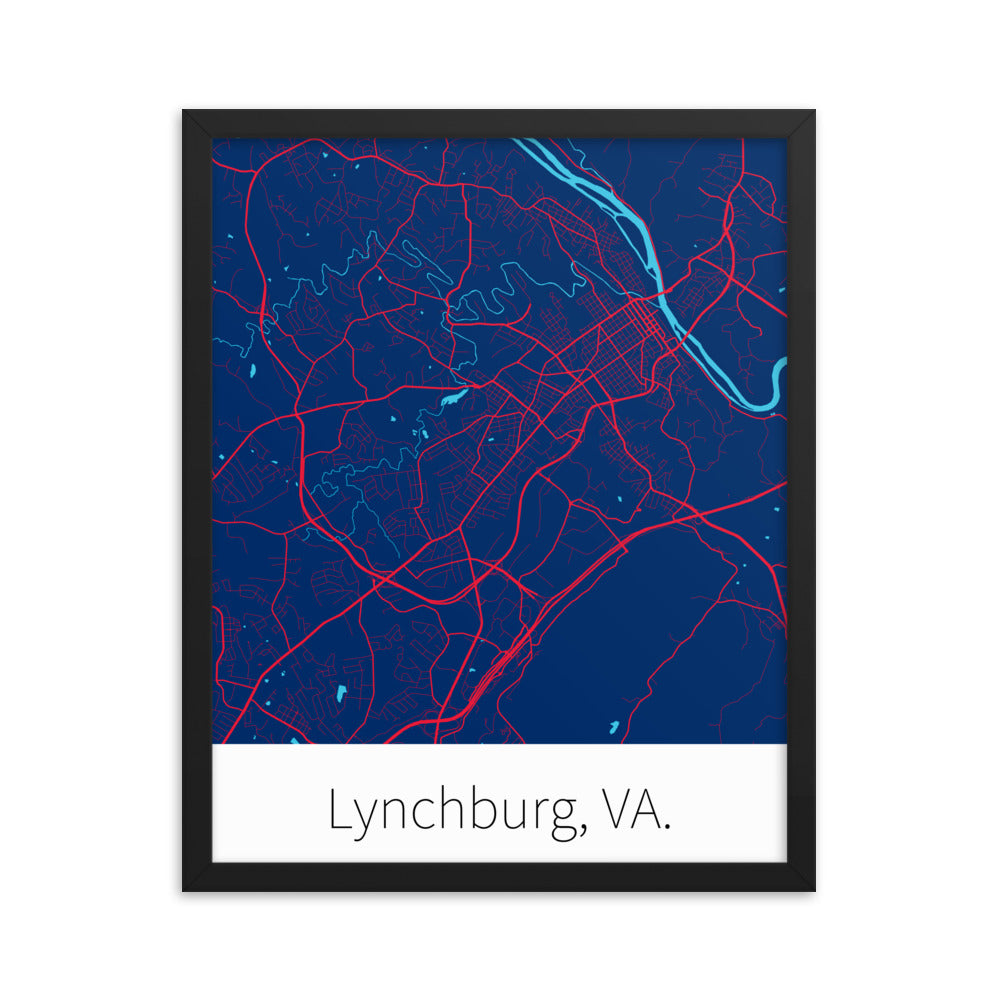 Lynchburg, VA. - Blue & Red