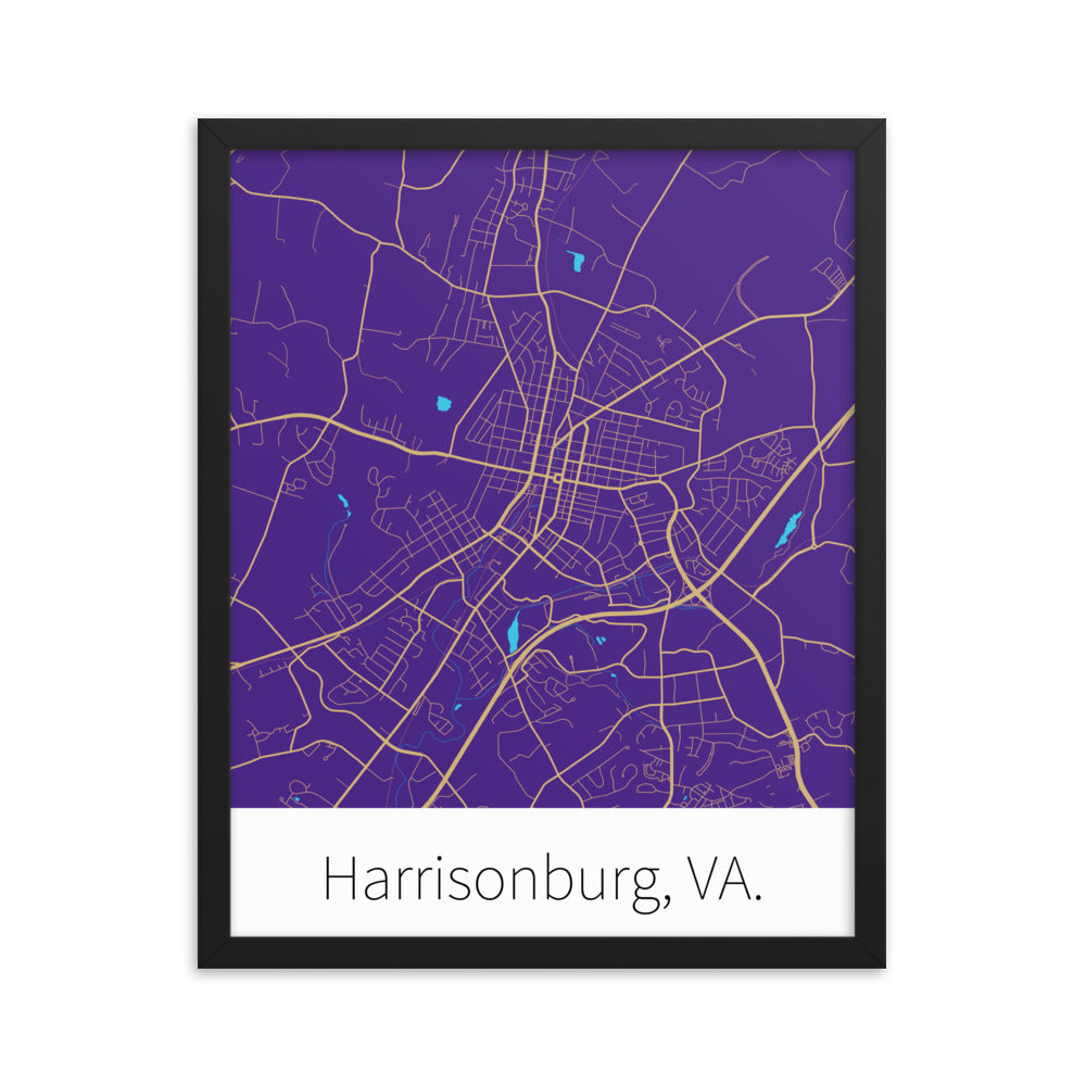 Harrisonburg, VA. - Purple & Gold