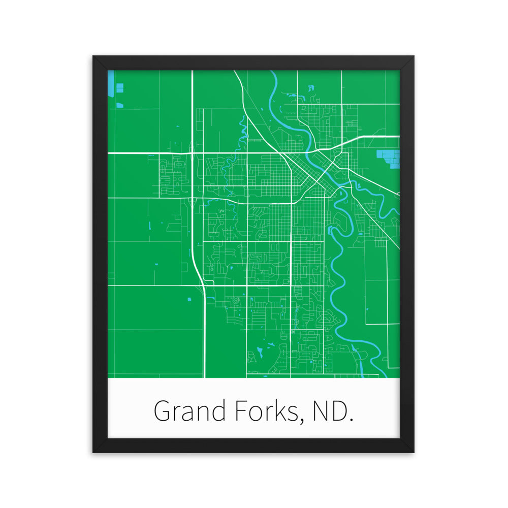 Grand Forks, ND. - UND Green & White