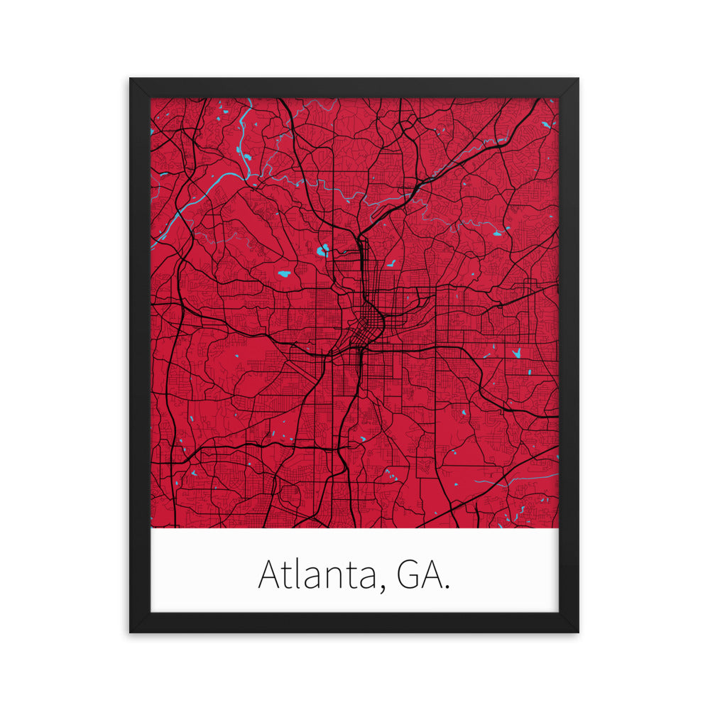 Atlanta, GA. - Red & Black