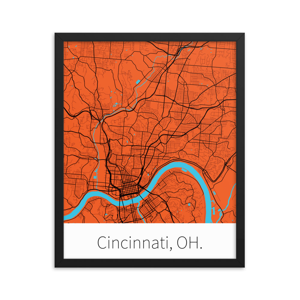 Cincinnati, OH. - Orange & Black