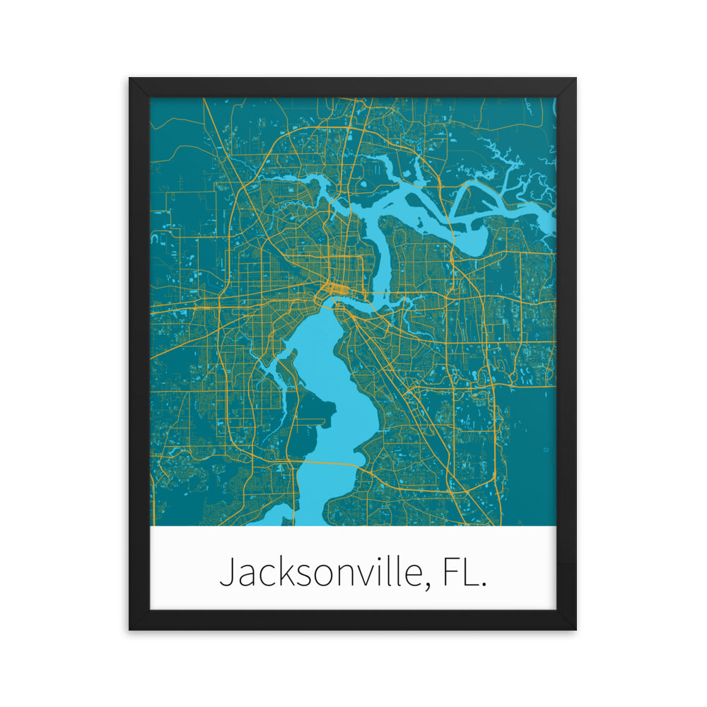 Jacksonville, FL. - Teal & Gold