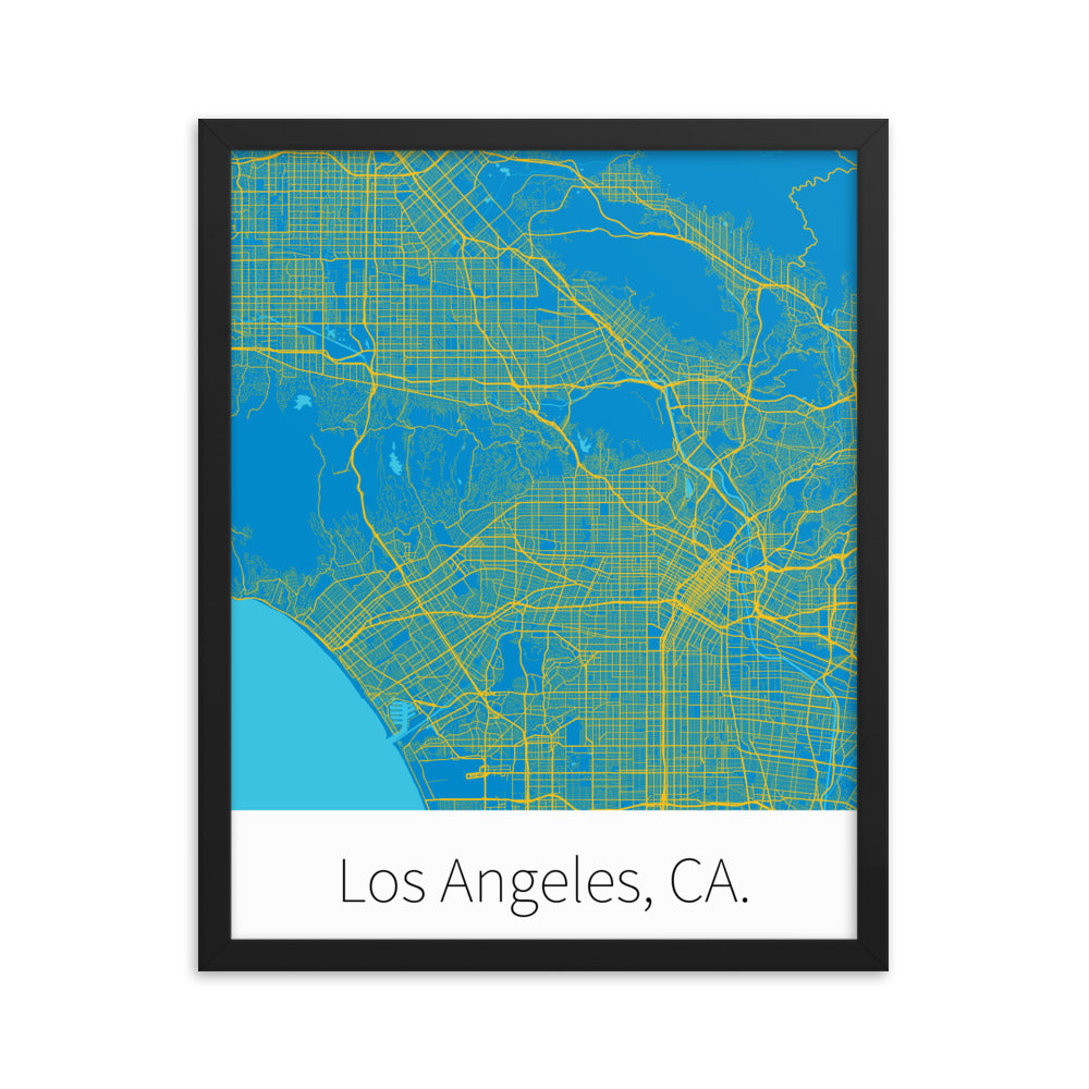 Los Angeles, CA. - Powder Blue & Sunshine Gold